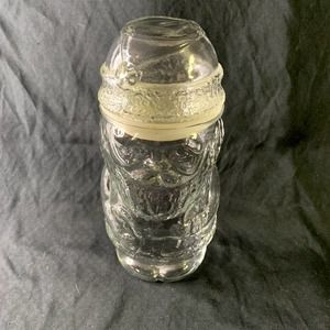 Libbey Vintage Santa Storage Jar